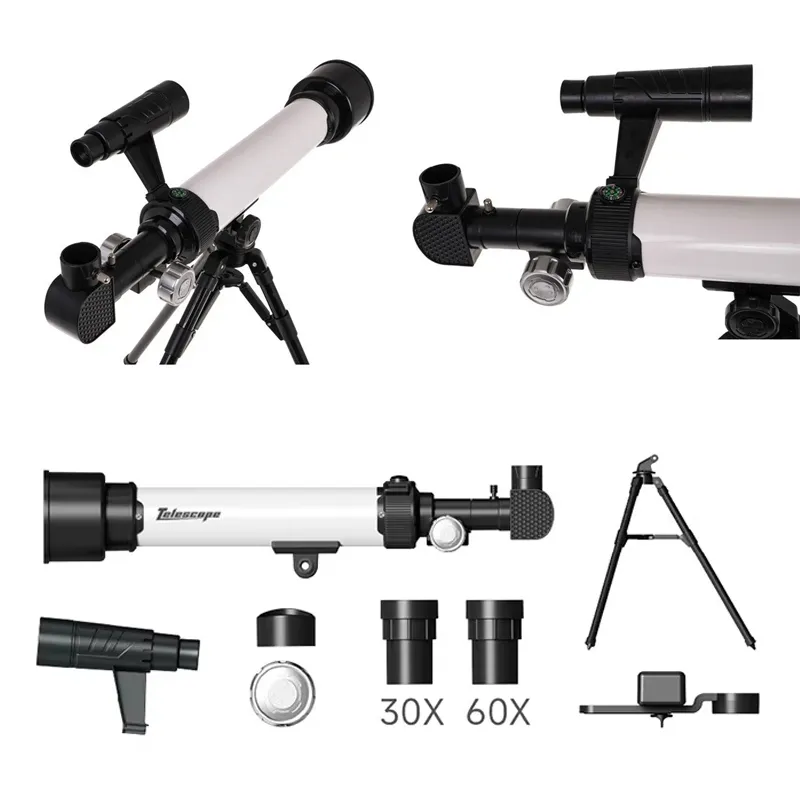 Astronomy Telescope for Adults and Kids Upgraded 60mm Aperture 500mm AZ Mount Refracting Telescope with Tripod, Phone Adapter (SD881)